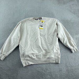 Tuff Athletics Beige Crewneck Sweatshirt Small NWT 4819